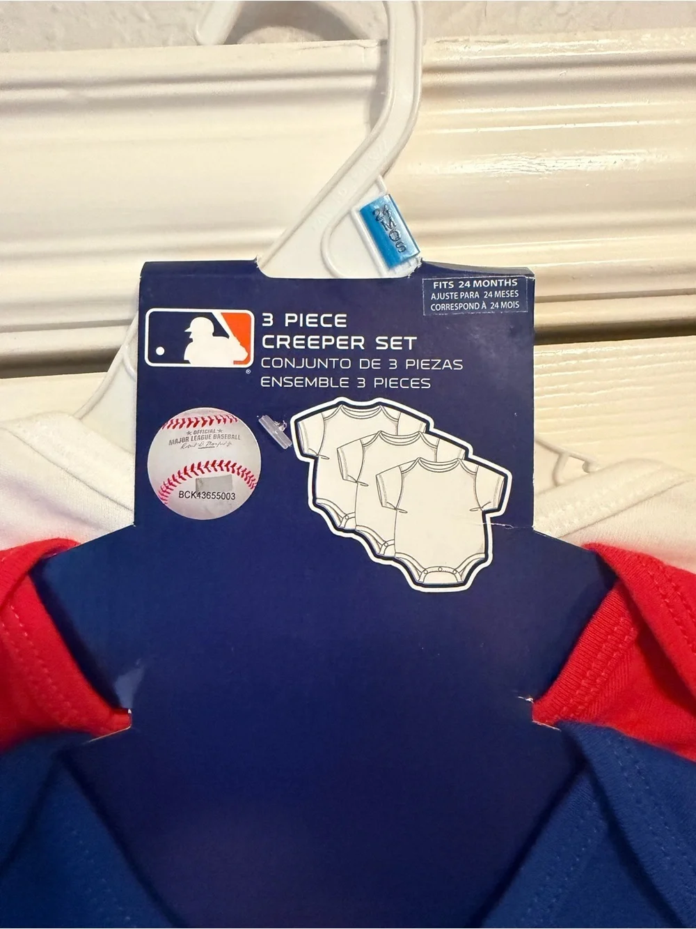 MLB Texas Rangers 3-pack Onesie Set
